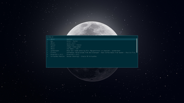 My desktop with the launcher Rofi and the window mode
