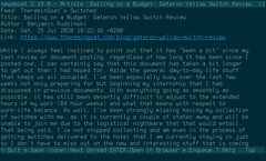 A screenshot of the web feed reader Newsboat